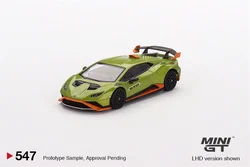 MINI GT 1:64 Huracan STO Verde Citrea LHD Diecast Car Model