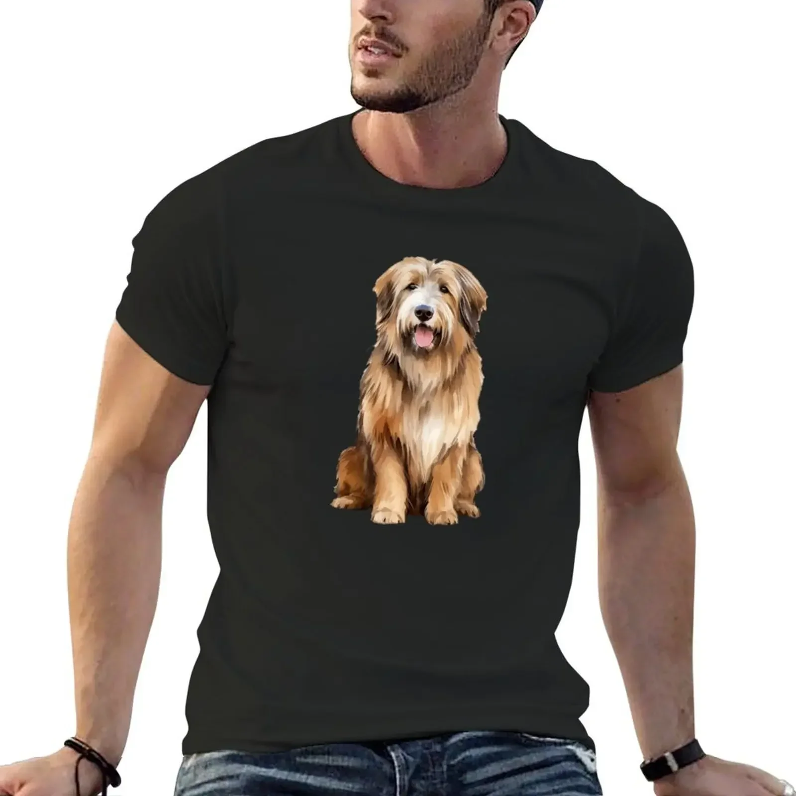 Catalan Sheepdog best friend T-Shirt Short sleeve tee cotton graphic tees plain t shirts men