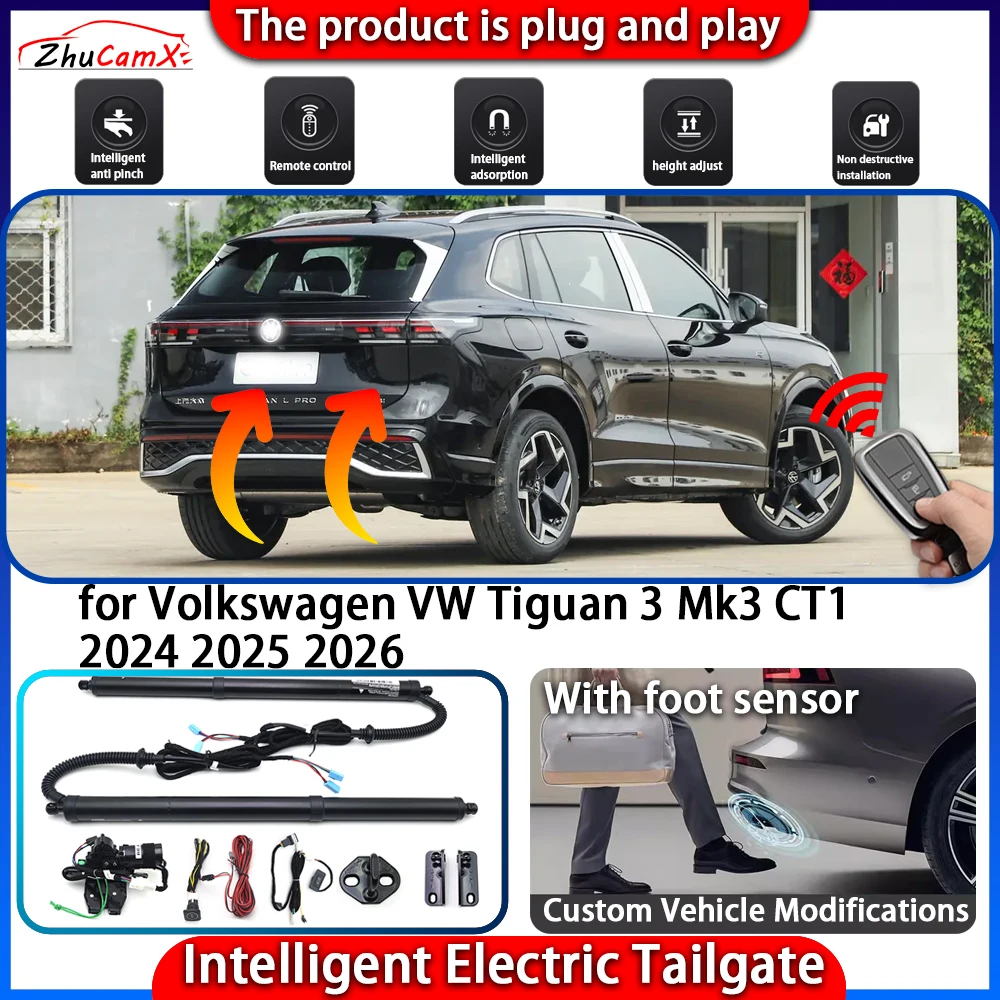 

Smart Powered Tailgate for Volkswagen VW Tiguan 3 Mk3 CT1 2024 2025 2026 Automatic Intelligent Electric Trunk Lift Control Kit