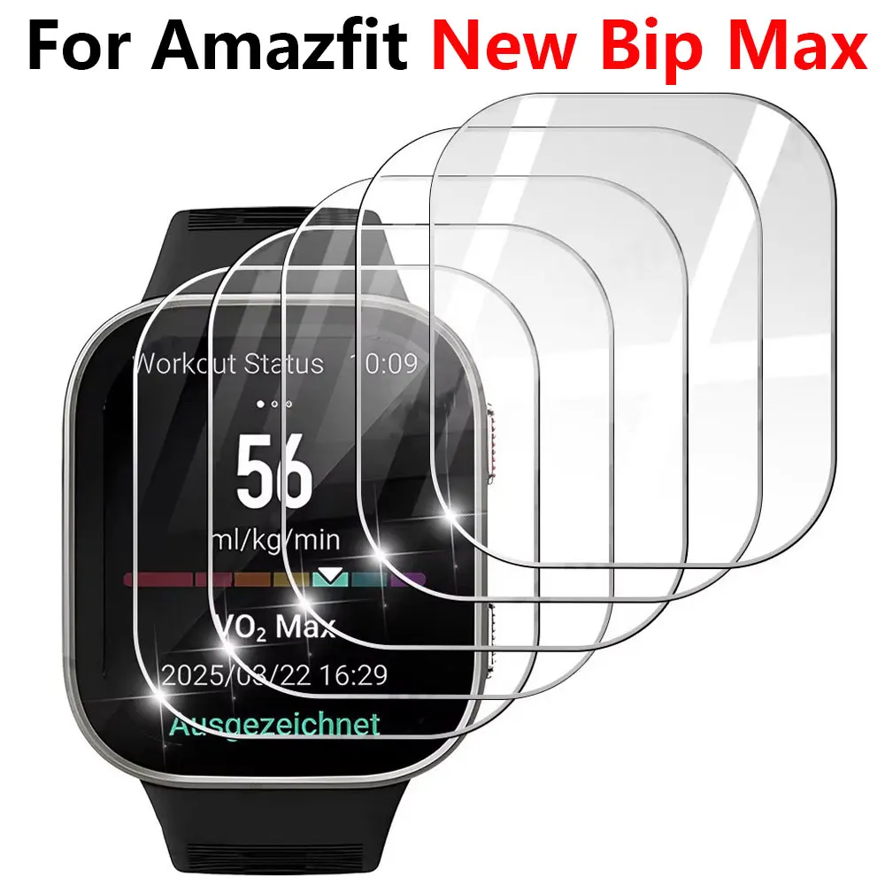 9H Tempered Glass For Amazfit Bip Max Screen Protector Durable HD Clear Anti-scratch Protection Film For Bip Max Accessories