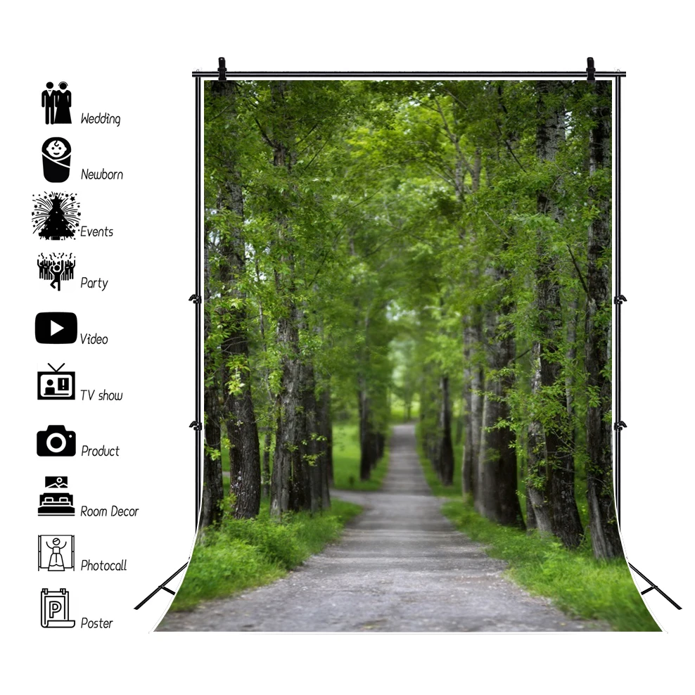 Natural Virgin Forest Fotografia Fundos, Rainforest folhas verdes, Nature Scenic Retrato, Photo Backdrops