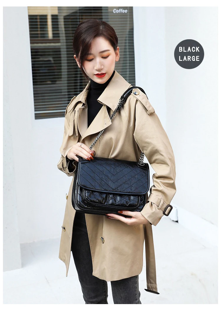 Luxuriöse Echtleder-Umhängetasche Hochwertige Luxusmarke Damen Einzel-Schultertasche Retro Plissierte Niki-Ketten-Hobo-Tasche – Detail 15