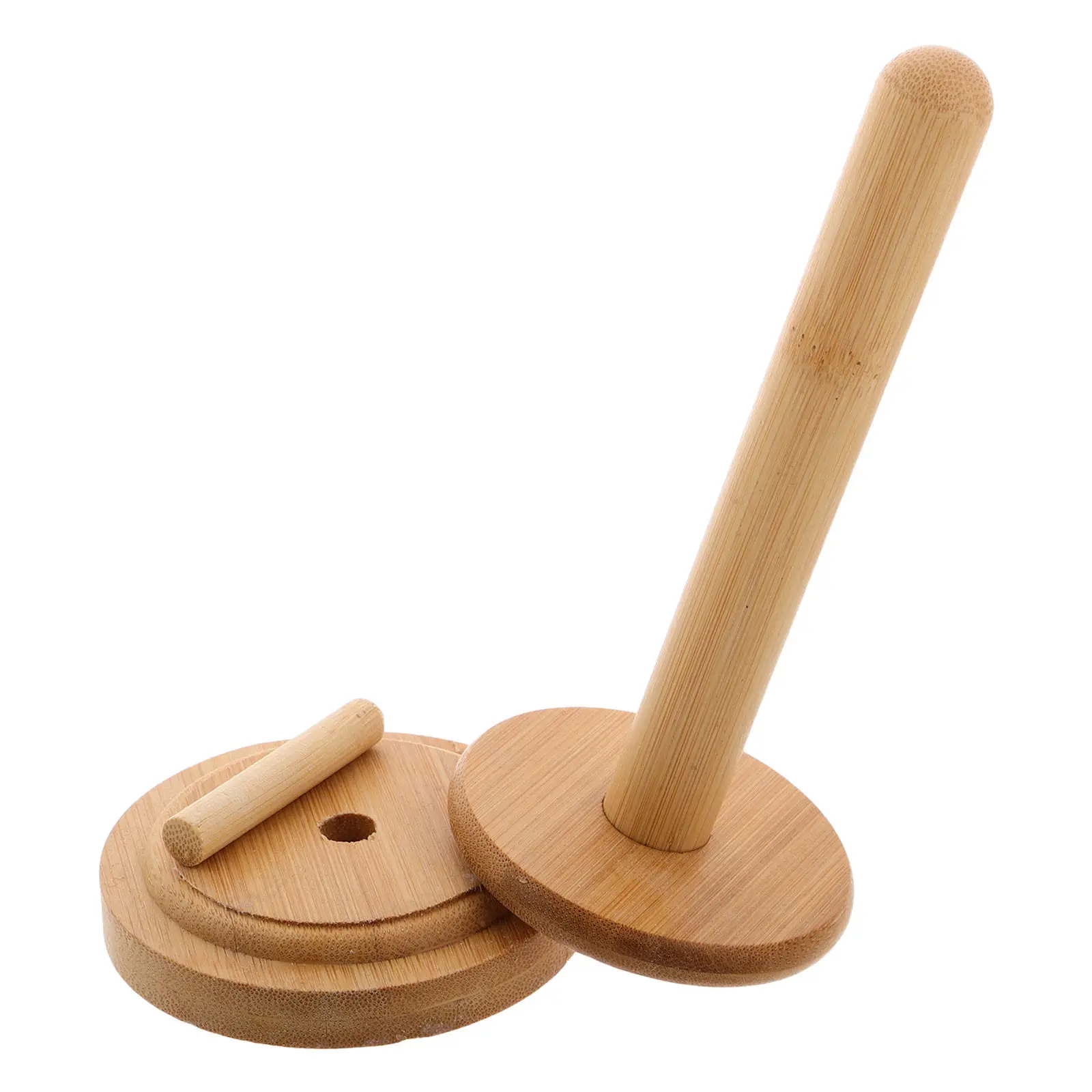 1Set Wooden Yarn Holder Stand Rotating Yarn Spool Rack Organizer for Crochet Knitting Sewing Craft Spool Holder