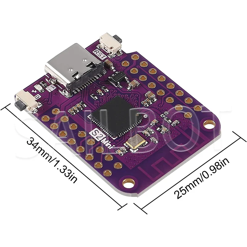 1-10 قطعة ESP32 S2 Mini V1.0.0 - LOLIN WIFI IOT على لوحة ESP32-S2FN4R2 ESP32-S2 4MB FLASH 2MB PSRAM MicroPython متوافق