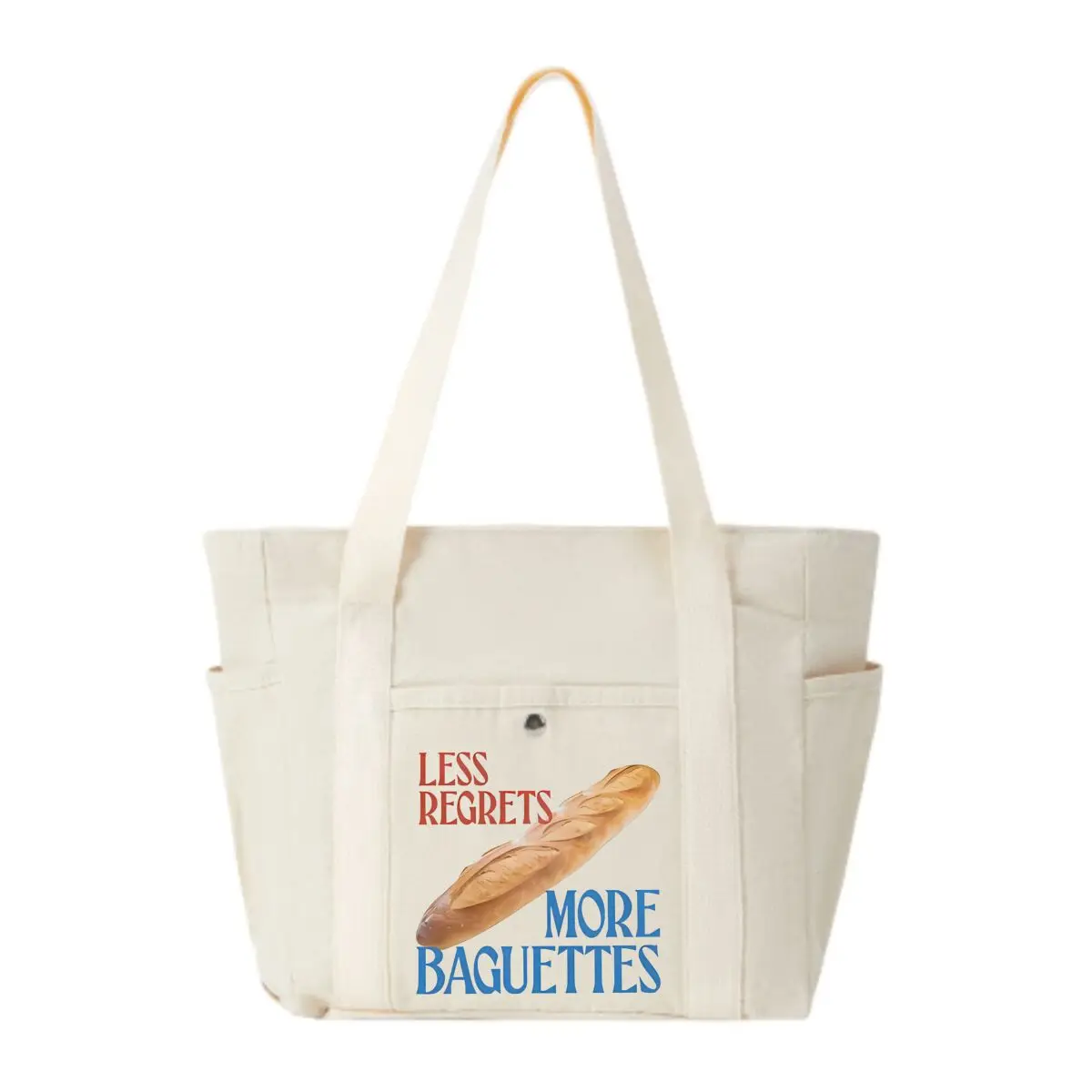 

Меньше гудов, больше багетов, холст с принтом, одно плечо, диагональный крест, портативная большая сумка