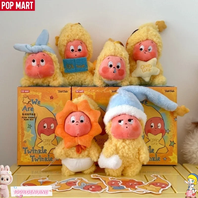 

POP MART We Are Twinkle Twinkle Series, плюшевый брелок, слепая коробка, игрушки, милая аниме-фигурка, сюрприз, загадочная коробка, каваи, подарок