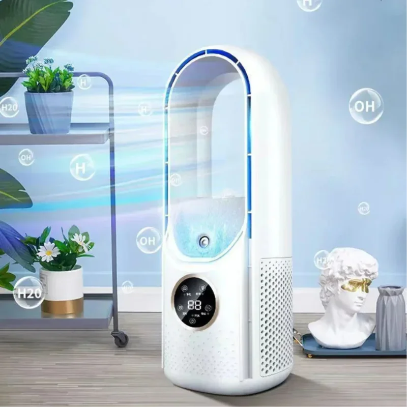 Xiaomi Portable Mini Air Conditioner Humidifier Fan Usb Cooler Bladeless Electric 6 Speed Silent Timed Air Conditioner Cooling