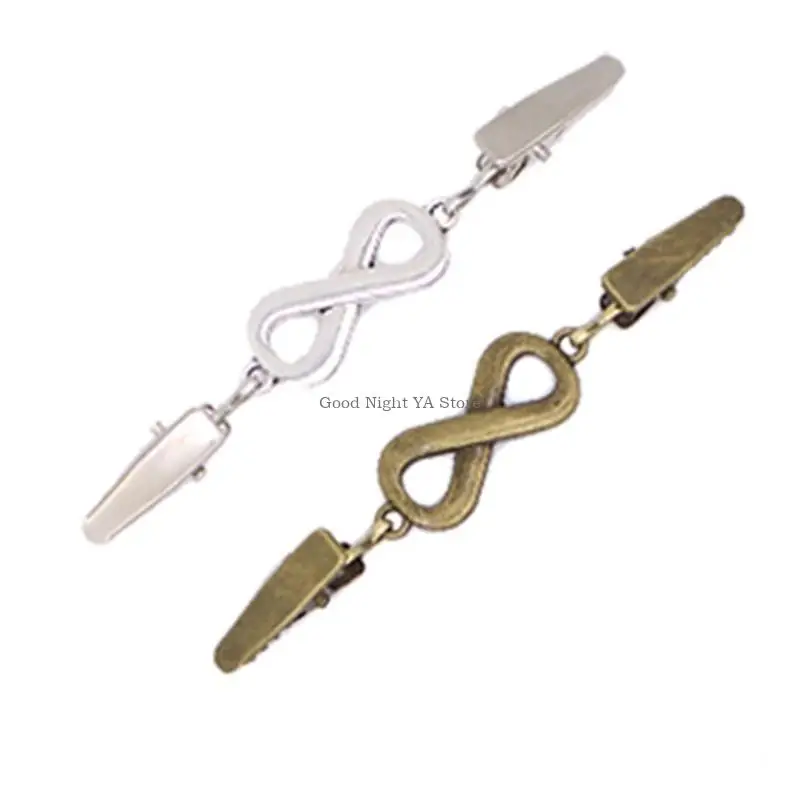 Vintage Dress Clips Geometric Patterns Sweater Clips Winter Scarf Clasps Cardigan Shawl Clips