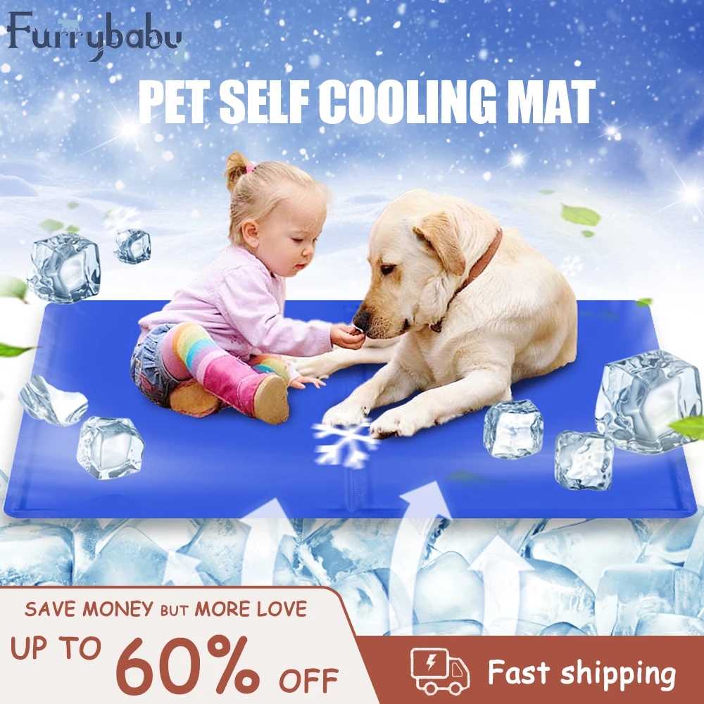 Pet Ice Cold Gel Blanket Cushion Summer Puppy Kennel Sleeping Non Slip Cooling Mat Small Dogs Kitten Bed Cat House