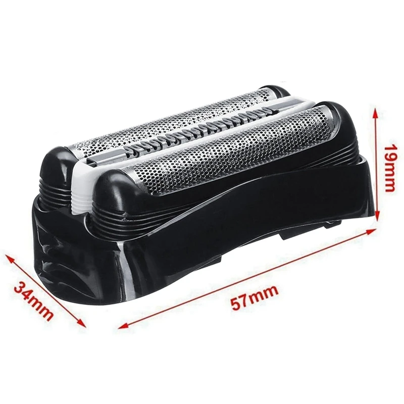 ABNO-2Pcs Replacement Shaver Foil Head Part Cutter For Braun Razor Blade 32B 3 Series 300S 301S 310S 320S 330S Razor Shaving
