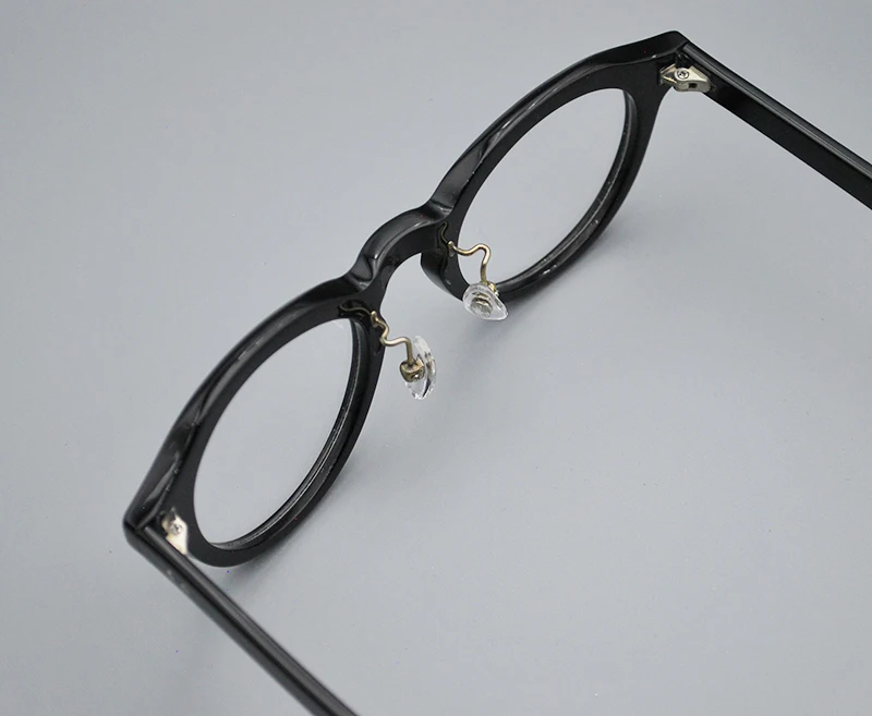 ALICIA Neue Mode Retro Runde Spektakel Luxus Acetat Brillen Kleine Größe Brillen Optische Verordnung Rahmen Mann Frauen – Detail 14
