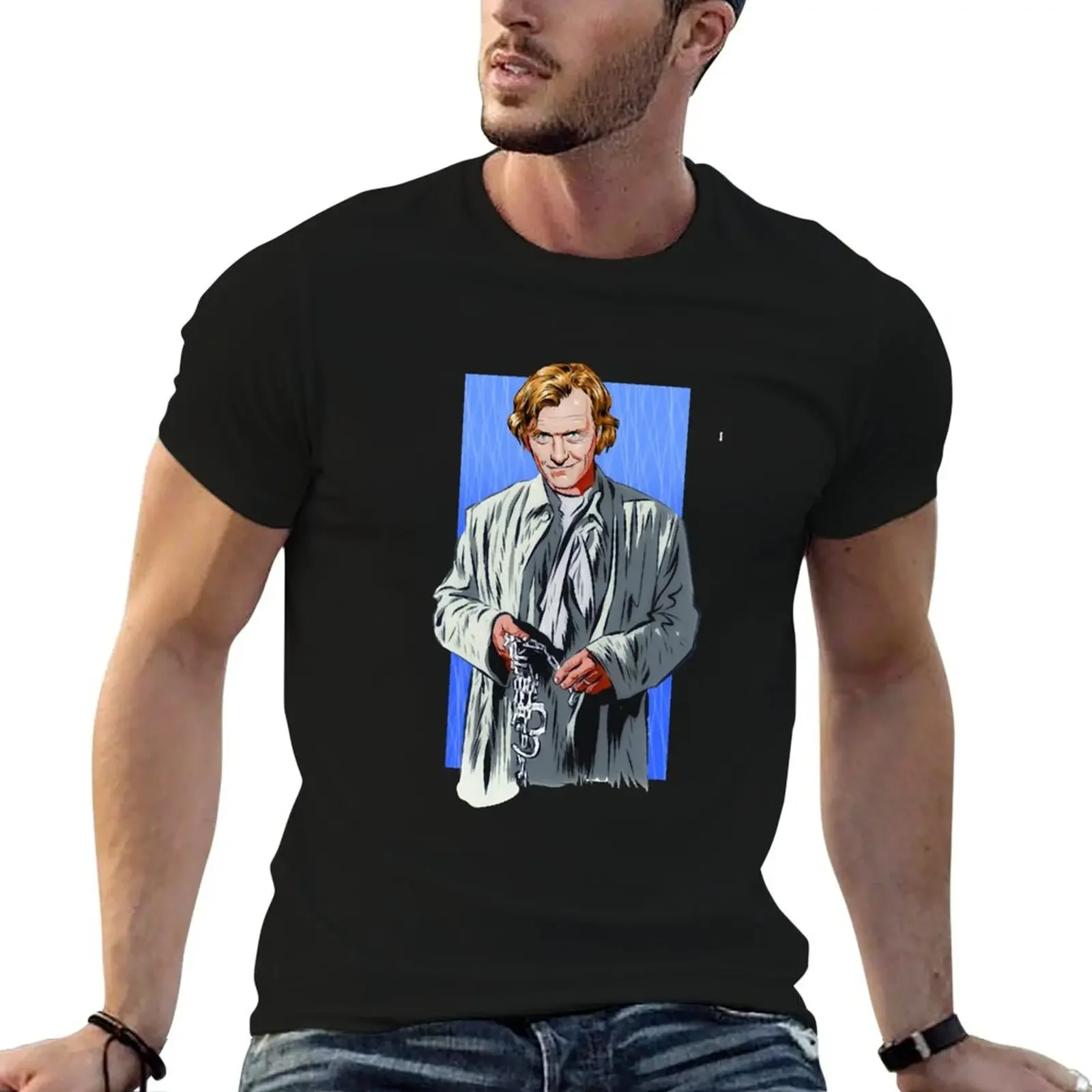 

Rutger Hauer - An illustration by Paul Cemmick T-Shirt Funny t-shirt affliction shirts clothes for men