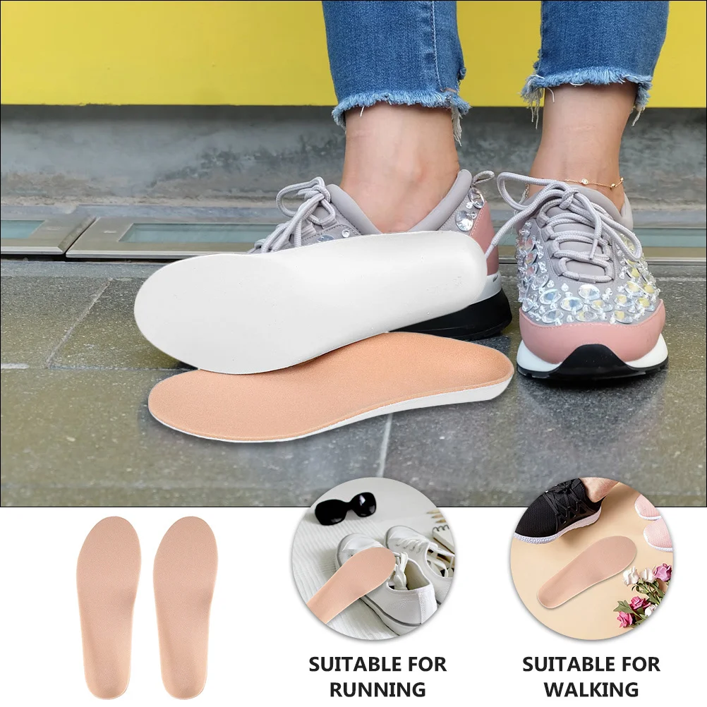 1 paar Duurzame Voetverzorging Inlegzolen Antislip Transpiratie Absorptie voor Hardlopen Klimmen Wandelen Voet Inlegzolen Schoenen Pads