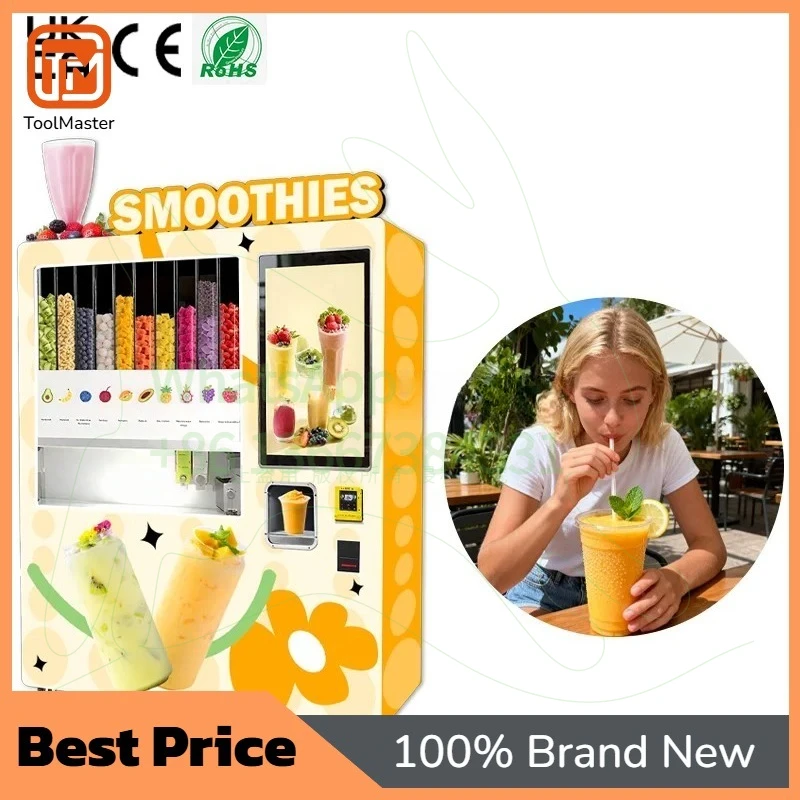【Hot Sale】 QR Banknotes 24-Hours Health Product Self-Service Custom Cards China Ice Cream Smoothie Making Vending Machine For