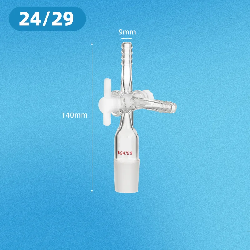 

PTFE Piston Tee Joint 24/29 - Premium T-Shaped Extraction Connector with Dual-Way Pressure Head JVLAB