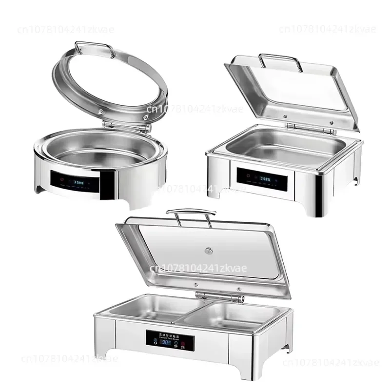 Buffet Restaurant Equipment: 220V Stainless Steel General Voltage Steam Heating and Insulation Equipment, Food Warmer Set.