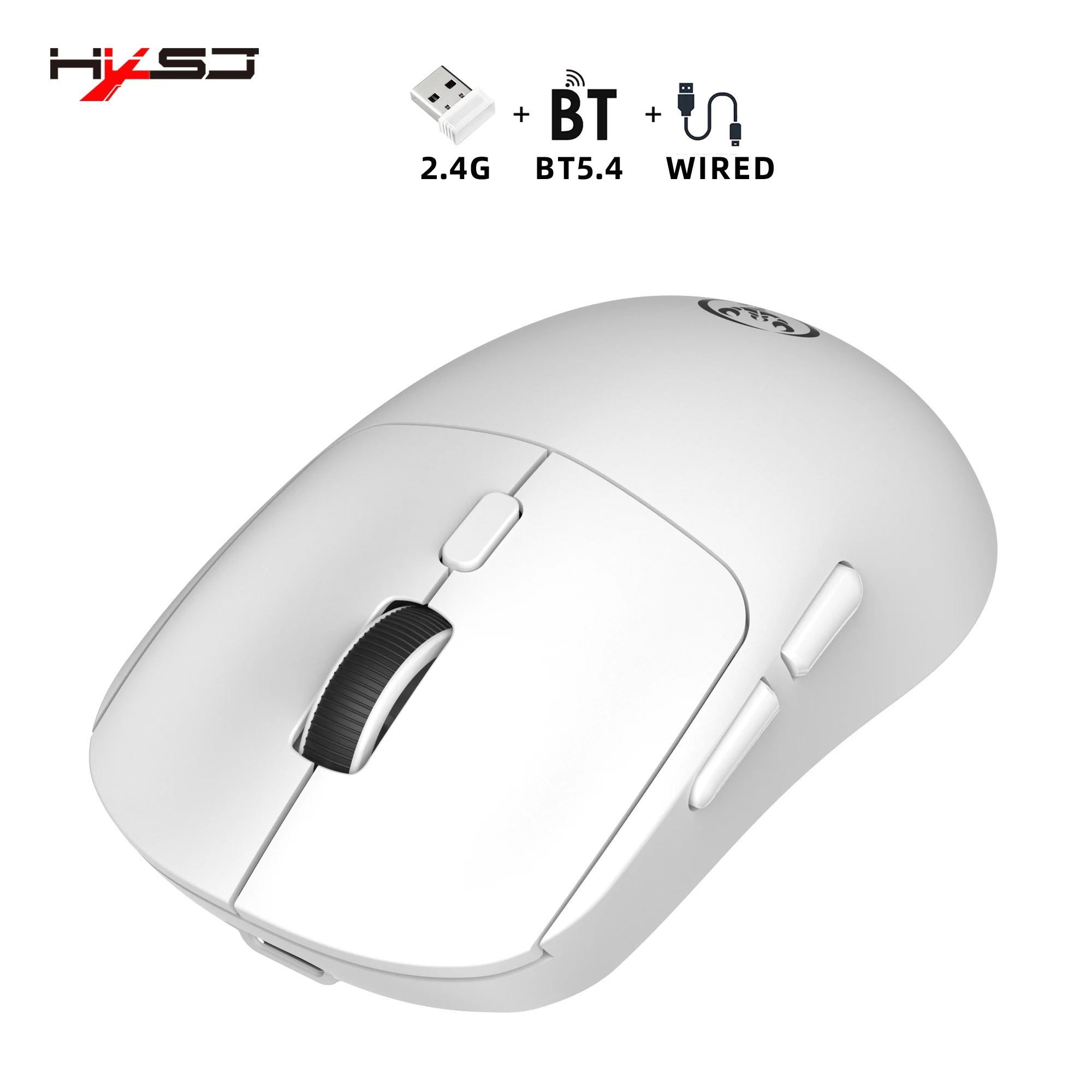 

Gaming Wireless Mouse Bluetooth Ultralight Wired Rechargeable 6400DPI Triple-Mode TTC Micro Mouse for iPad Tablet Laptop Desktop