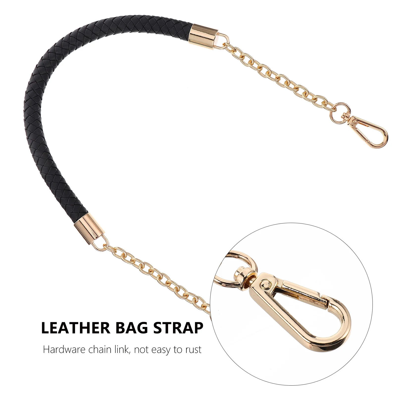 

Stylish Strap with Chain Detachable Bag Hanging Strap for Women's Purses and Clutches Easy to Install Bag DIY Accessory