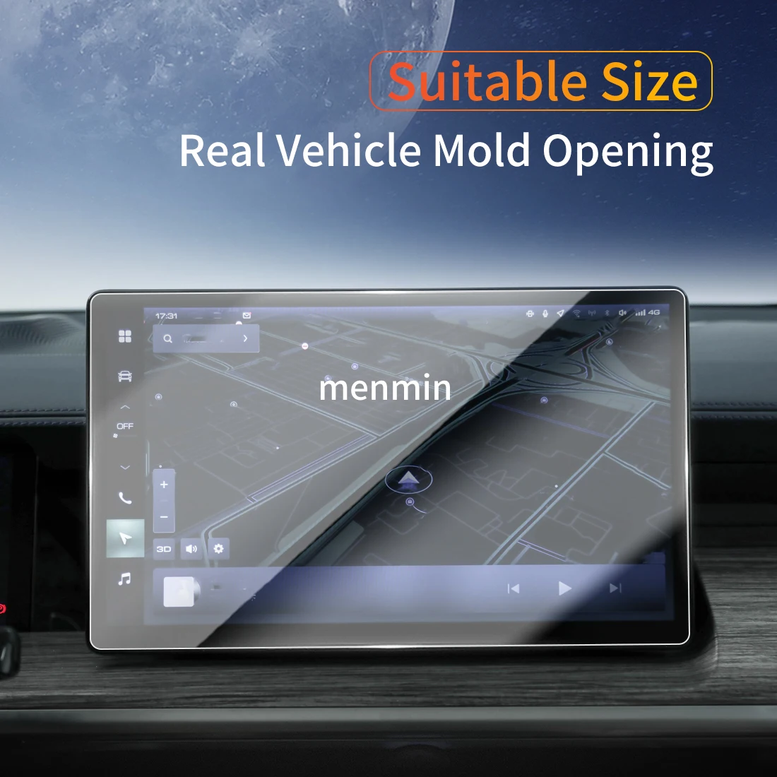 

Car Stickers Dash Carplay Mirror Screen Protector Display Tempered Glass Protective Vehicle For 24 suv POER SAHAR