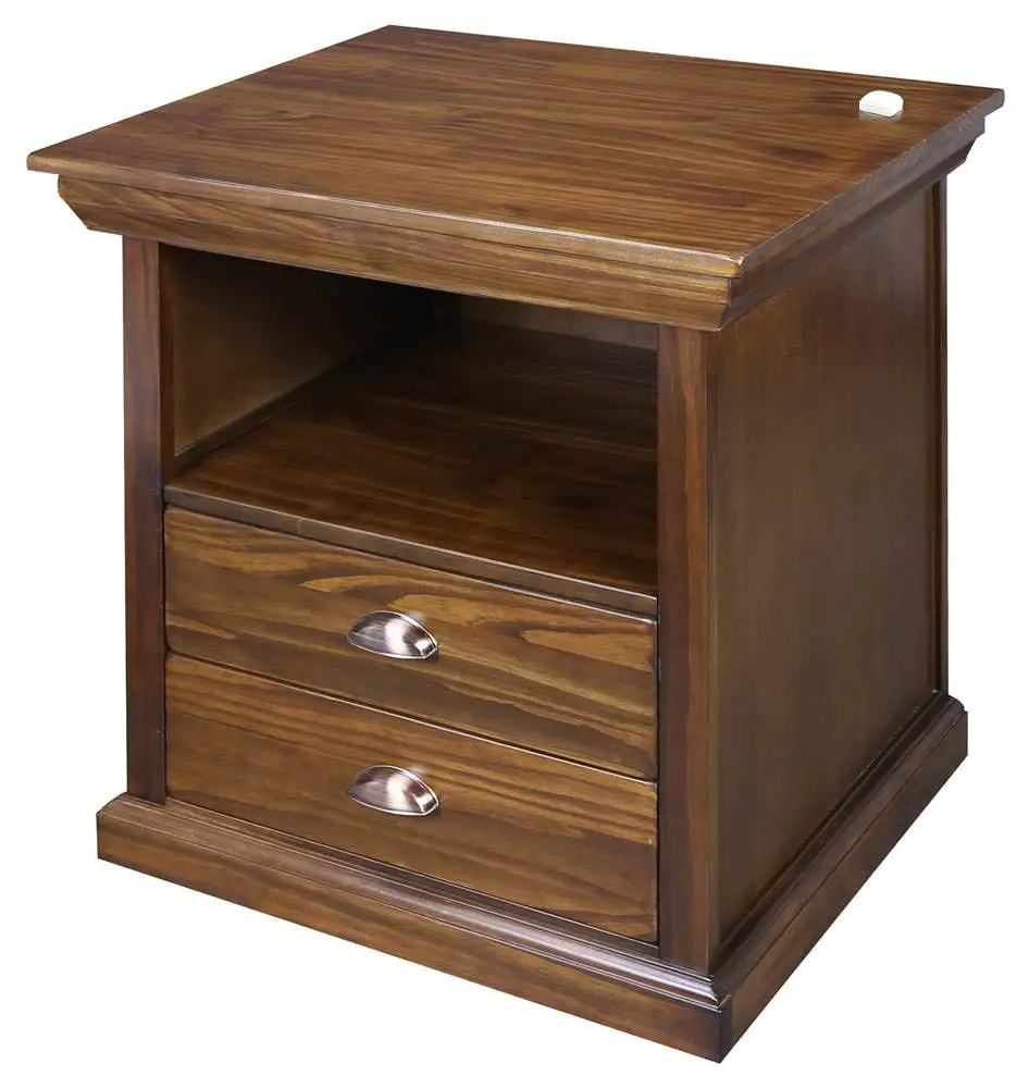 Casual Home Nightstand Hidden Compartment Concealment Furniture Mocha, Customized