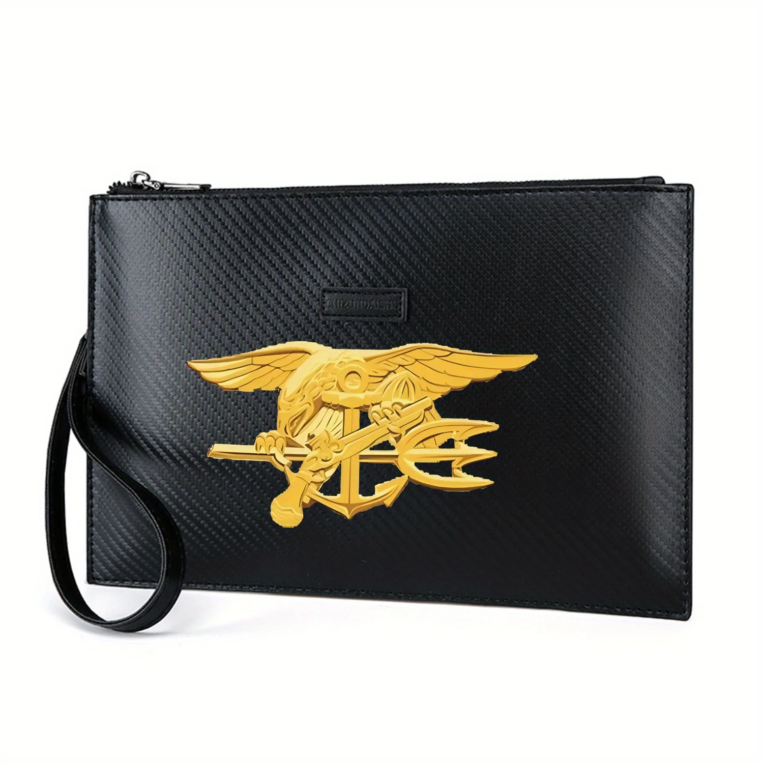 

Элегантная мужская сумка из искусственной кожи с принтом Eagle Anchor Trident Wings Sword, модная и практичная для повседневной носки