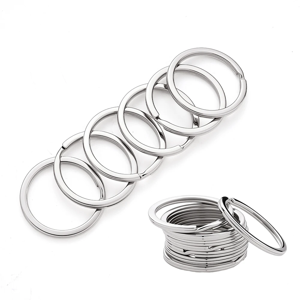 20 Stück Legierungs-Schlüsselanhänger 15-35mm Biegeringe Metallhakenringe für Schlüsselanhänger-Herstellung Handgemachte Schmuckherstellungszubehör – Detail 4
