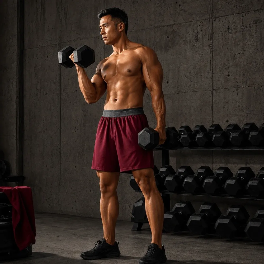 Casual Elastic Waist Sport Shorts Loose Fit Pockets Basketball Shorts Quick-Dry Men Shorts Basketball