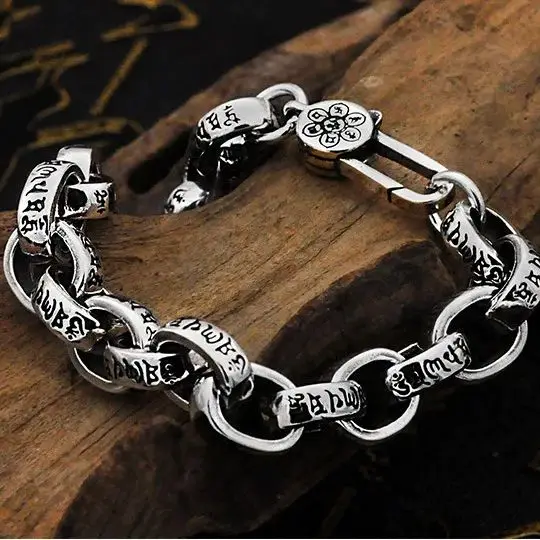 

S925 Sterling Silver Necklaces for Women Men New Fashion Simplicity Smooth Square-ring O-chain Punk Jewelry Wholesale