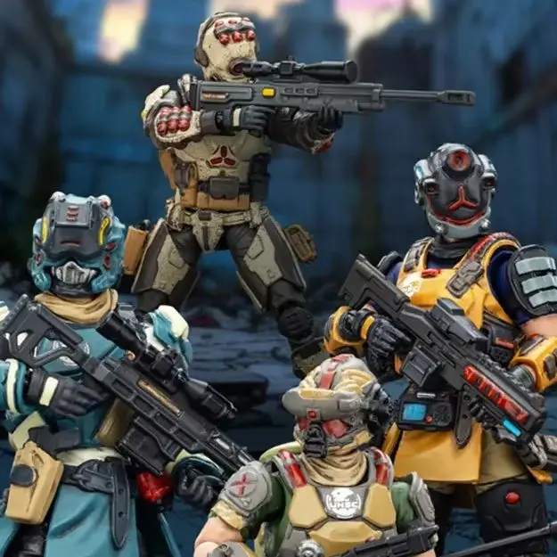 【JOYTOY】Набор из 4 фигурок-игрушек UNSC Sniper Dima Foster Moreau Lvan, масштаб 1/25