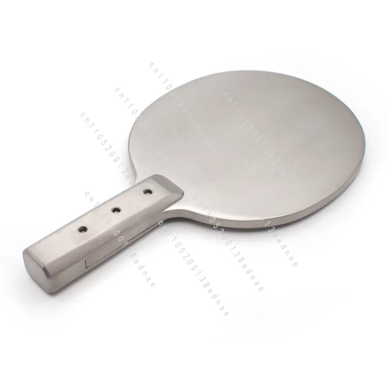Heavy Table Tennis Paddle - Stainless Steel Weighted Training Racket for Strength Building & Fitness