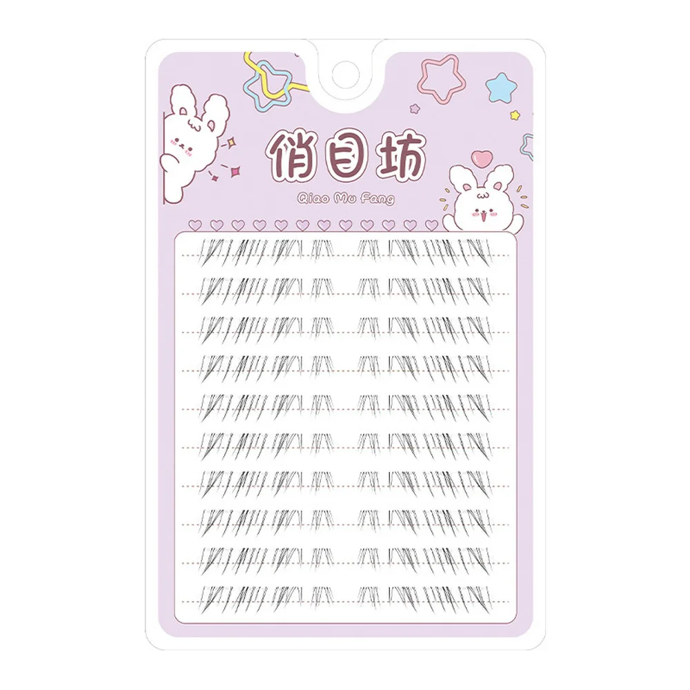 10 行ナチュラルロング下まつげミックス 5-7 ミリメートルシングルクラスターうっすらふわふわボトムまつげエクステンションライトメイク初心者のための