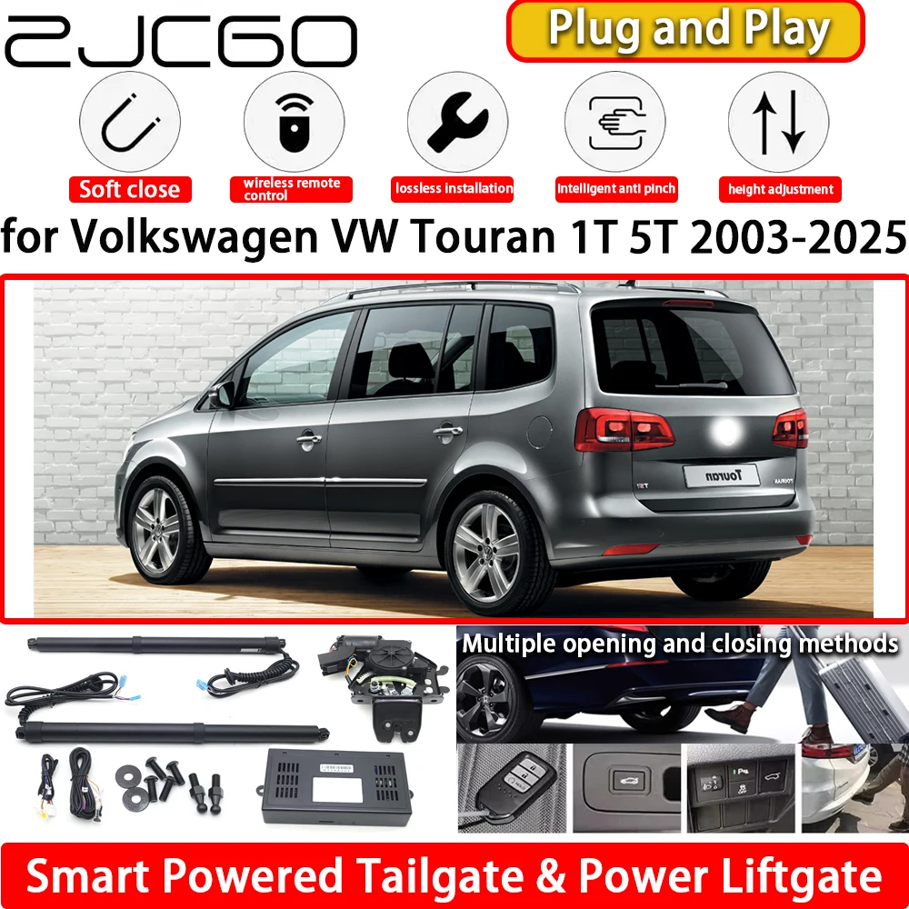 

ZJCGO for Volkswagen VW Touran 1T 5T 2003-2025 OEM Automatic Electric Powered Tailgate Power Liftgate Tail Gate Lift Kit System