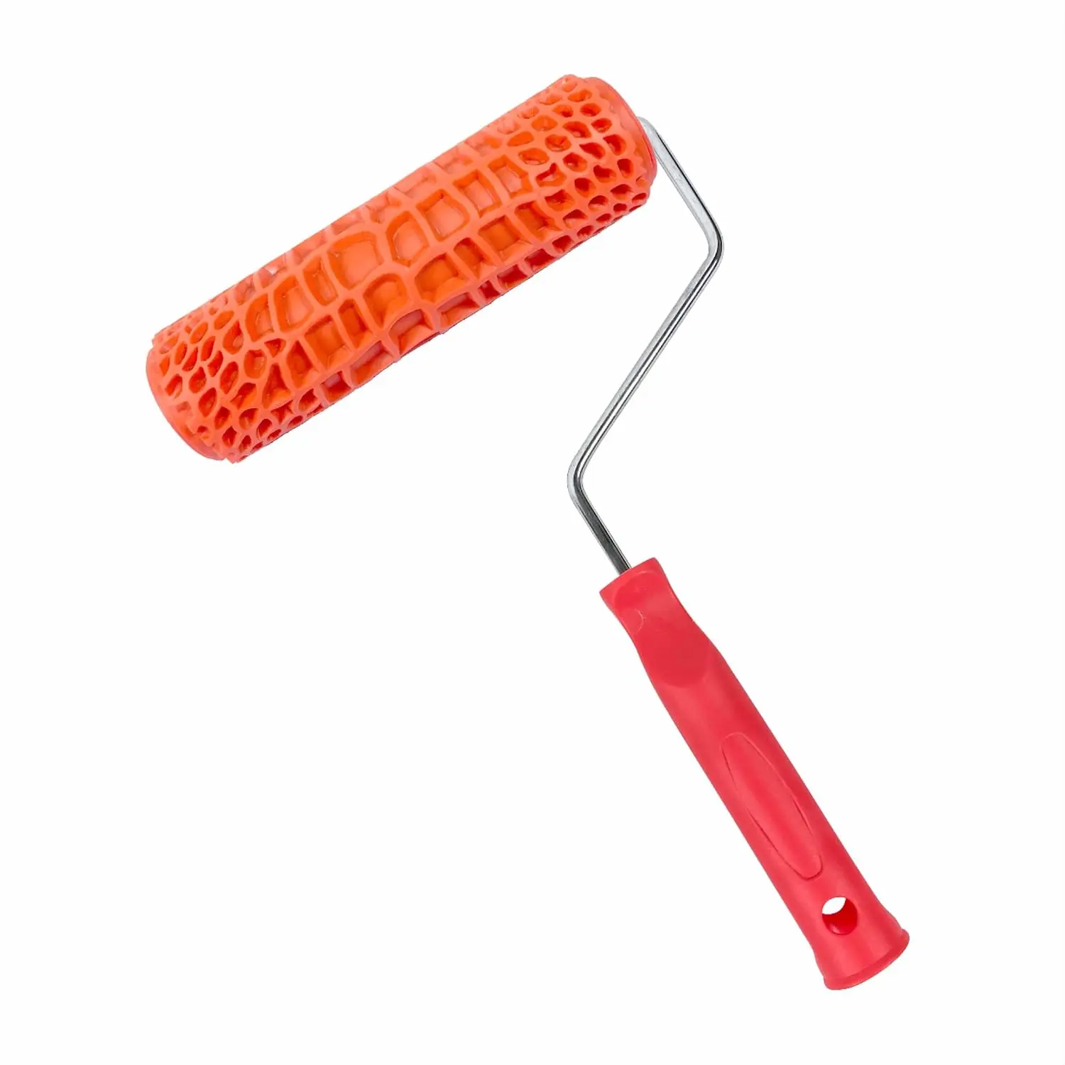 7'' Texture Roller DIY Decorative Art Pattern Paint Roller Rubber Roller for Walls, Furnitures and Floors Decoration
