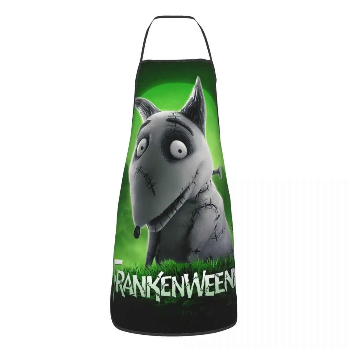 Custom Unisex Frankenweenie Sparky Dog Kitchen Chef Cooking Baking Apron Women Men Tablier Cuisine for Gardening