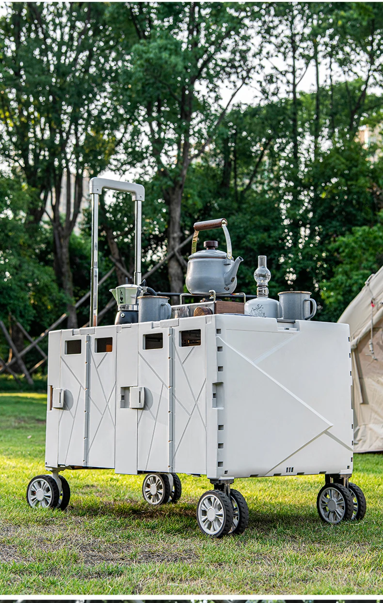 2025 جديد 140L سعة كبيرة قابلة للطي عربات العربة عجلات عالمية الفرامل طوي تسلق عربات التسوق عربات