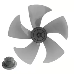 Fan Blade With Nut Cover For Pedestal For 14Inch/355mm Stand/desk Plastic Fan Replacement Accessories Household Fan Blade