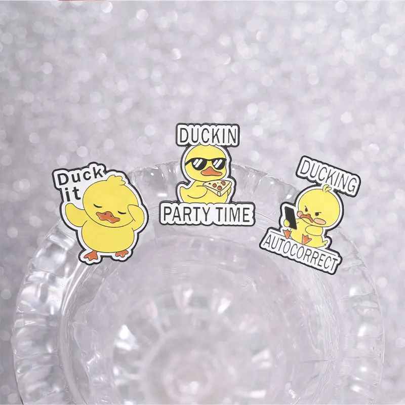 Lustige Enten- und Gänse-Pin-Broschen aus Emaille – Witzige Spruch-Meme-Broschen – Stressabbau-Badges für Kollegen – Halloween-Schmuckgeschenk für Freunde – Detail 2