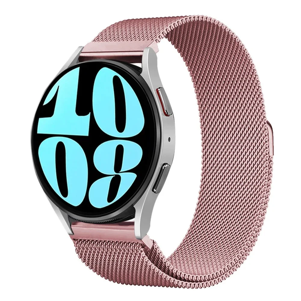 Edelstahl-Milanese-Armband, Rücklauf-Magnetarmband, 41/45/49 mm, 20 mm/22 mm, Ersatzarmband, geeignet für Smartwatches