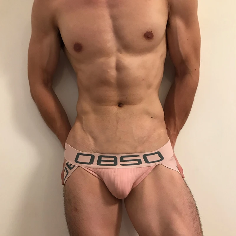 CMENIN cotone Spandex comodi uomini Gay biancheria intima Sexy perizoma uomo sospensorio LOGO Gay perizoma Mens perizoma e perizoma Sexi