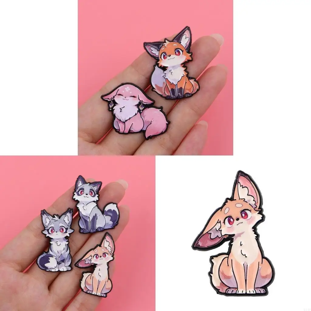 91AF Secure Pin Alloy Animal Brooch Fashion Accessory Stylish Badge For Various OutfI