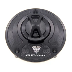 CNC Aluminum Motorcycle Keyless Gas Cap Fuel Tank Cover For Yamaha BT 1100 BULLDOG 2003-2006 BT1100 2004 2005