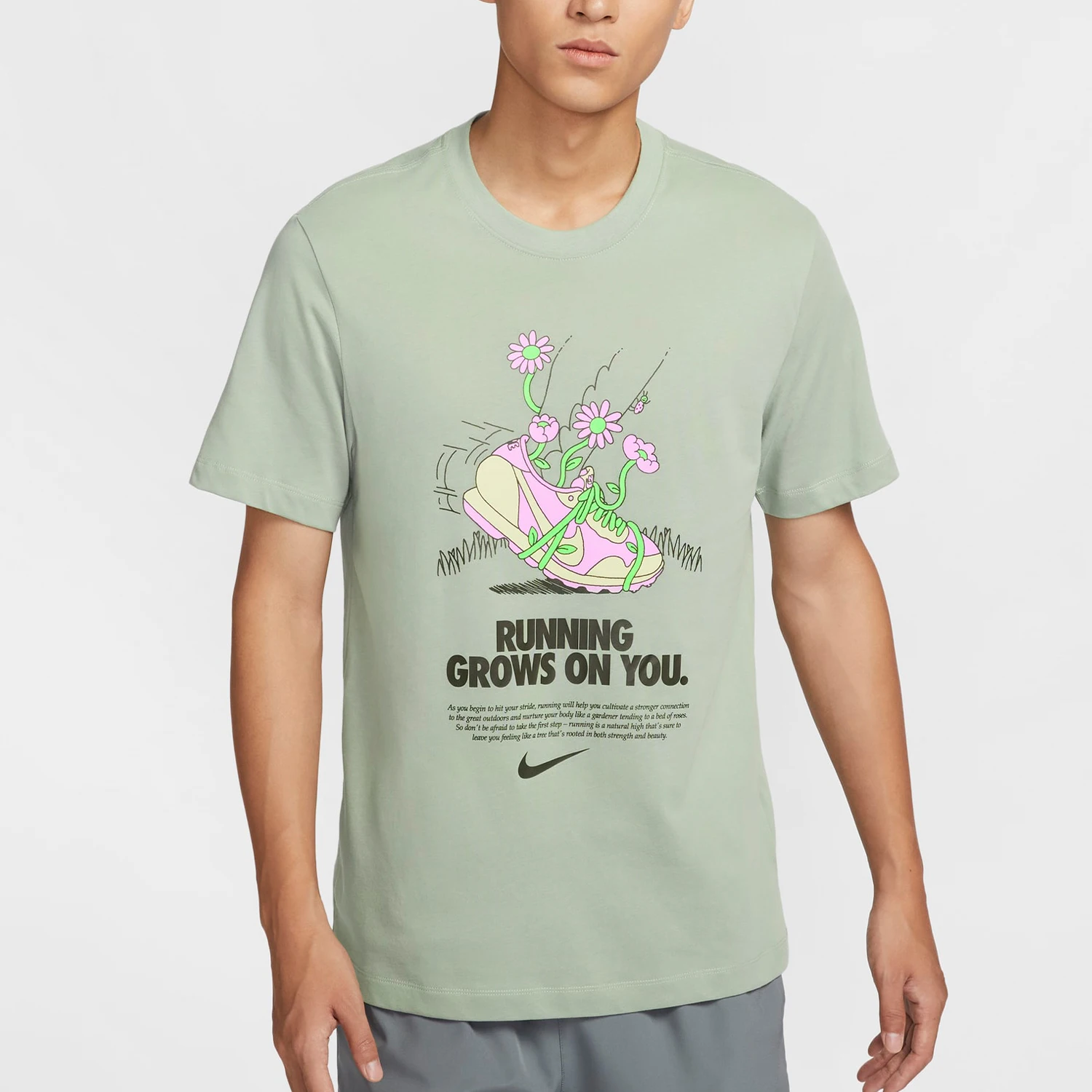 

Nike genuine Summer New Men's Leisure Print Breathable Sport Short Sleeve FZ8066-370