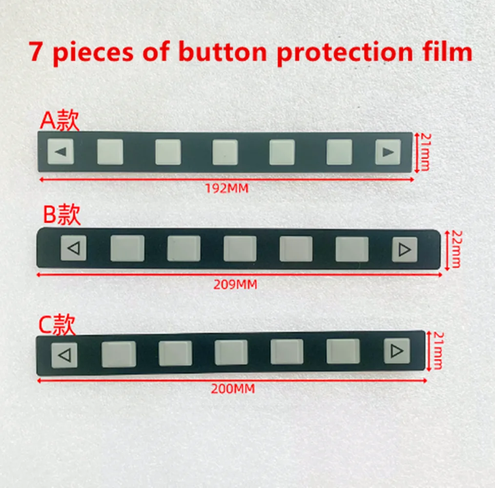 5pcs Nouveau OI film bouton bande 7-clé A86L-0001-0298 A98L-0005-0252