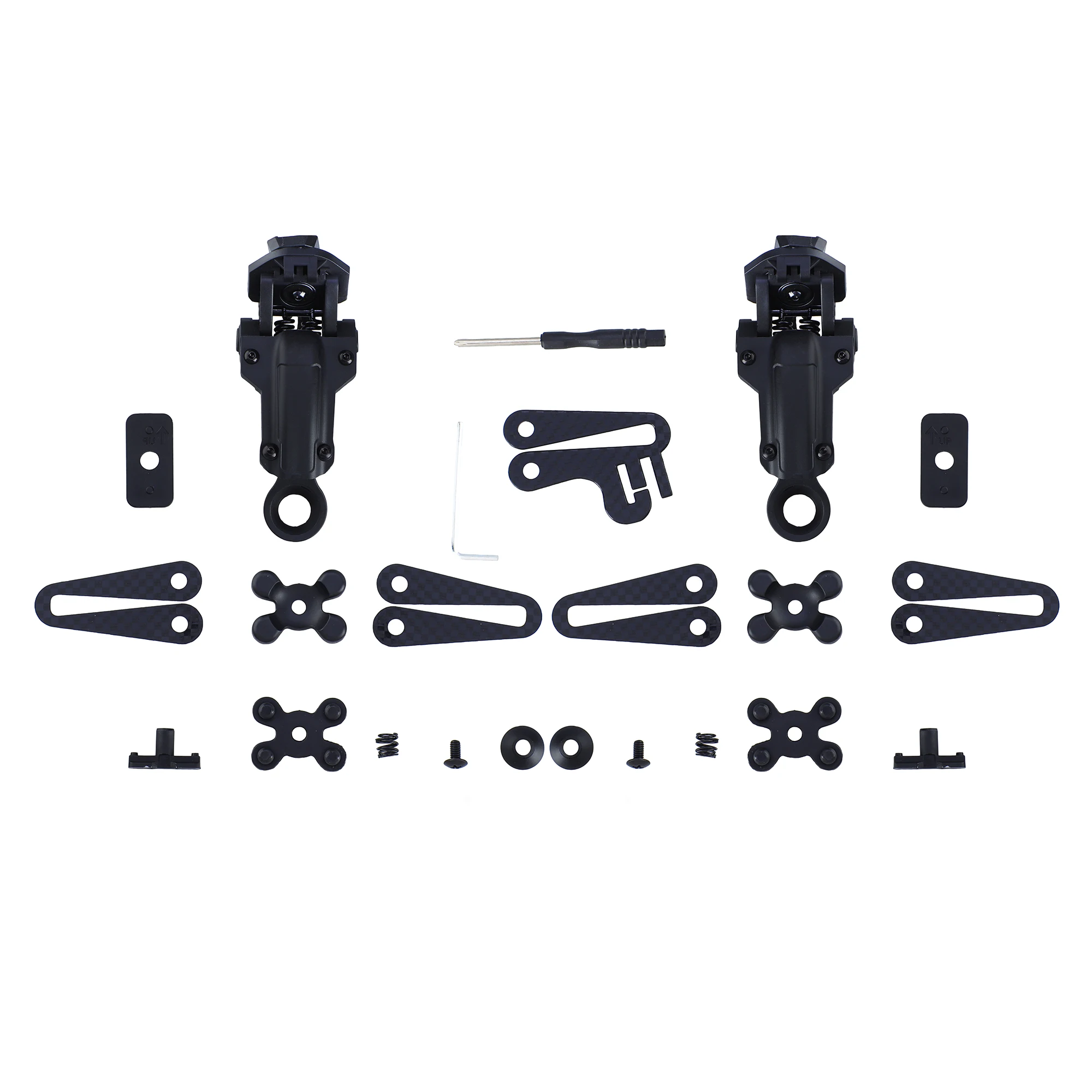 

Tactical Bracket Adapter for COMTAC II III Noise Reduction Headphones for shooting Carbon Fiber Material