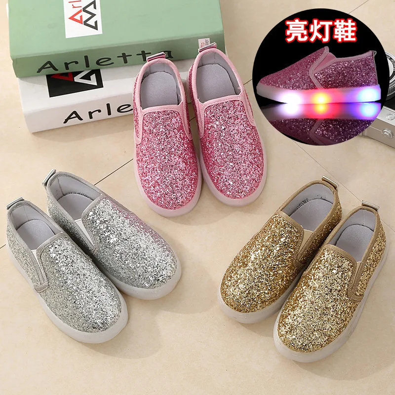 Zapatos Niña 2024 Spring New Children Shoes LED Illuminated Shoes Casual Shoes Boy Girl Illuminated Shoe Kids Illuminated Shoe