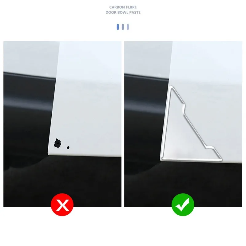 2/4pcs Car Door Corner Transparent Protective Stickers Anti-collision Anti-Scratch Cover Car Door Protector Sticker Accessories