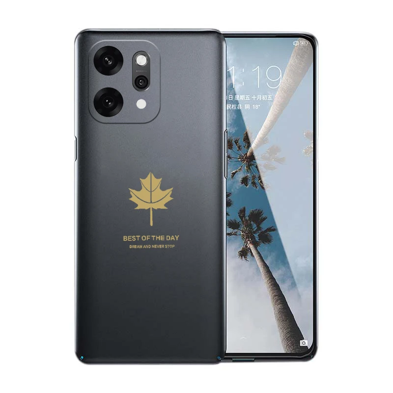 

Auroras For OPPO Reno 14 Pro 5G 14F Cover Luxury Maple Leaf Silicone TPU Soft Case For OPPO Reno 14 Pro 14F 5G Shell