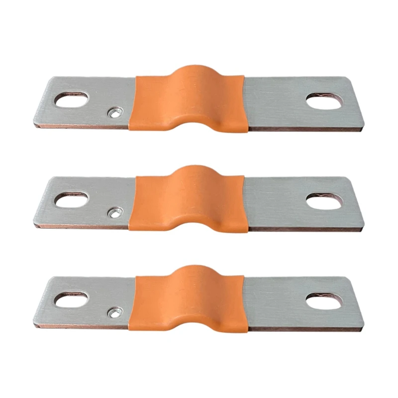 

ABKO-Busbar Connector Lifepo4 Battery Flexible Copper Connecter 74Mm 3Mm For 280Ah 320Ah Lifepo4 Battery Protector