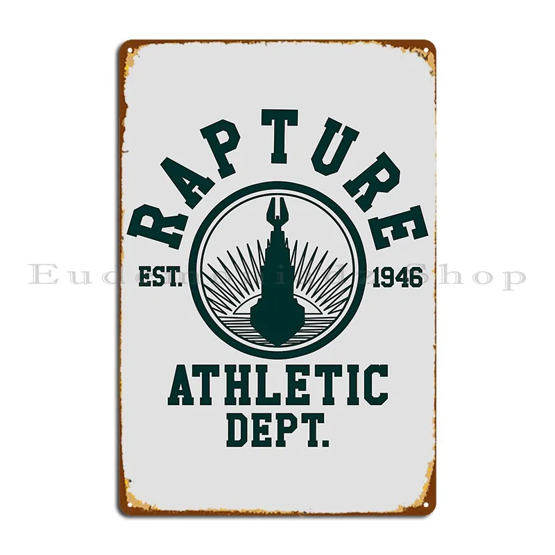 Rapture Athletic Department Bioshock Surik Metal Sign Create Designing Cinema Vintage Garage Tin Sign Poster