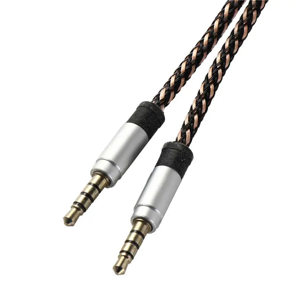 

Speaker Wire Nylon Weaving Male To Male Nylon Braid 3.5mm Audio Cable Car AUX Cable Audio Adapter Cord Headphone Extension Cord